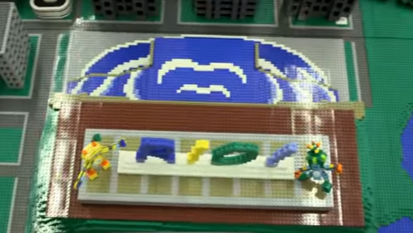 Danimarkalı oyuncak şirketi Lego 930 bin parçadan oluşan, 2016 Yaz Olimpiyatları’nın gerçekleştirileceği Brezilya’nın Rio de Janerio kentinin bir modelini yarattı. - Sputnik Türkiye