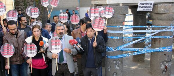 Diyarbakır Barosu Başkanı Tahir Elçi'nin vurulmadan önce yaptığı basın toplantısı - Sputnik Türkiye