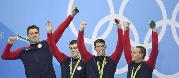 2016 Rio Olimpiyat Oyunları'nda düzenlenen yüzme yarışmalarında, dört kategoride madalyalar sahiplerini buldu. - Sputnik Türkiye