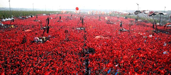 Yenikapı'daki 'Demokrasi ve Şehitler Mitingi' - Sputnik Türkiye