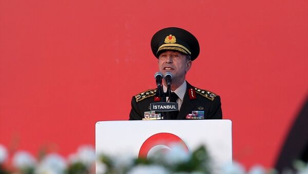 Genelkurmay Başkanı Orgeneral Hulusi Akar Yenikapı'da - Sputnik Türkiye