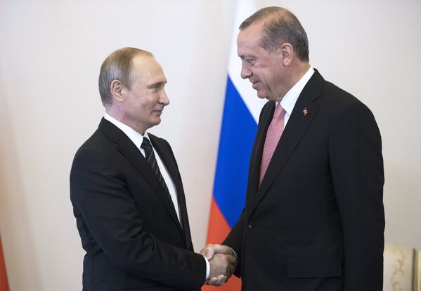 Vladimir Putin - Recep Tayyip Erdoğan - Sputnik Türkiye
