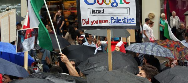 Filistin'i 'tanımayan' Google protesto edildi - Sputnik Türkiye