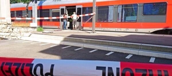 İsviçre'de saldırının yaşandığı tren - Sputnik Türkiye