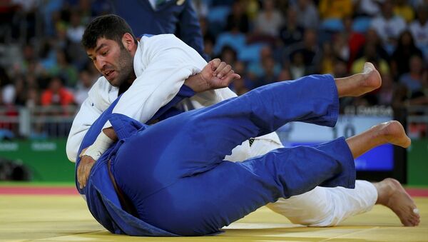 Mısırlı judocu İslam el Şehabi ve İsrailli rakibi Or Sasson - Sputnik Türkiye