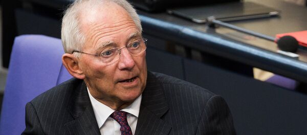 Almanya Maliye Bakanı Wolfgang Schaeuble Almanya Maliye Bakanı Wolfgang Schaeuble - Sputnik Türkiye