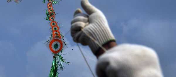 Hindistan'da bir uçurtma festivali - Sputnik Türkiye