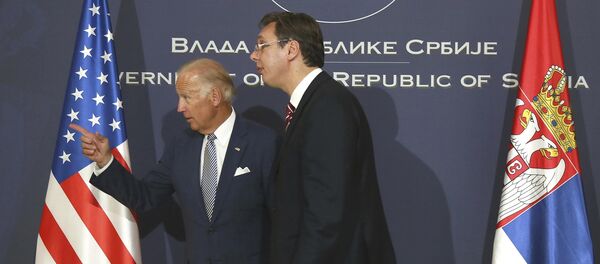Aleksandr Vuçiç - Joe Biden - Sputnik Türkiye