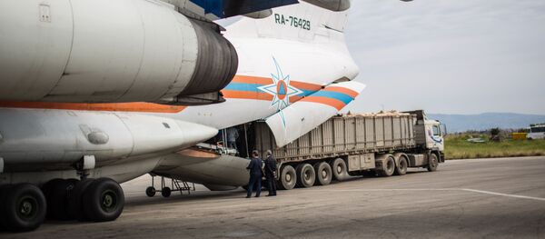 Rusya'dan Suriye'ye insani yardım - Sputnik Türkiye