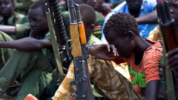 Güney Sudan çocuk asker - Sputnik Türkiye