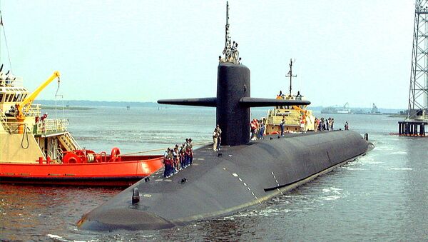 The USS Louisiana, the last of the 18 Trident submarines, arrives at its homeport, the Naval Submarine Base in Kings Bay. (File) - Sputnik Türkiye