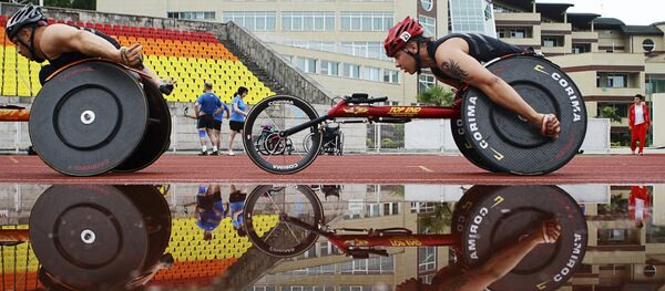 Russian national paralympic team trains in cross-country skiing at Yug Sport training base - Sputnik Türkiye