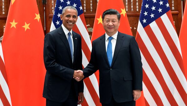 ABD Başkanı Barack Obama- Çin Devlet Başkanı Şi Cinping - Sputnik Türkiye