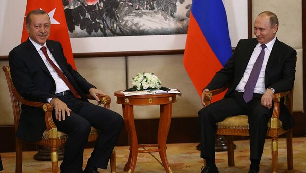 Cumhurbaşkanı Recep Tayyip Erdoğan ve Rusya Devlet Başkanı Vladimir Putin. - Sputnik Türkiye