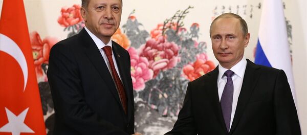 Cumhurbaşkanı Recep Tayyip Erdoğan ve Rusya Devlet Başkanı Vladimir Putin. - Sputnik Türkiye