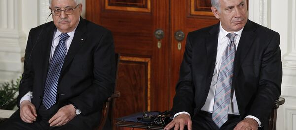 Filistin Devlet Başkanı Mahmud Abbas ve İsrail Başbakanı Binyamin Netanyahu - Sputnik Türkiye