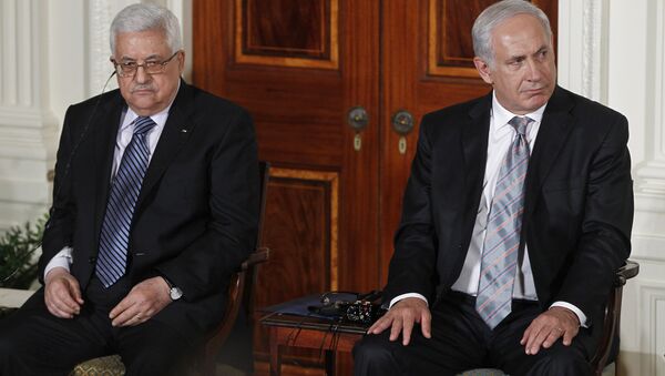 Filistin Devlet Başkanı Mahmud Abbas ve İsrail Başbakanı Binyamin Netanyahu - Sputnik Türkiye