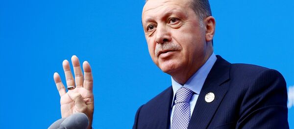 Cumhurbaşkanı Recep Tayyip Erdoğan, G20 Liderler Zirvesi için bulunduğu Çin'in Hangzhou kentinde basın toplantısı düzenledi. - Sputnik Türkiye