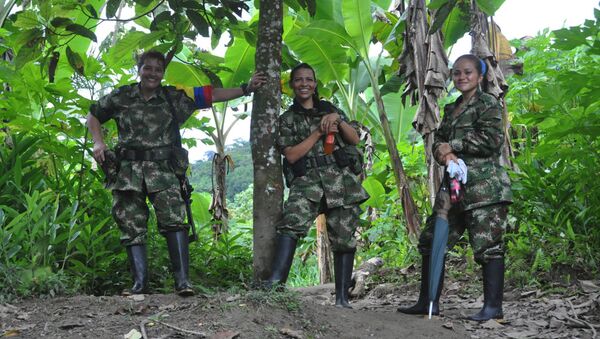 Kolombiya Devrimci Silahlı Güçleri (FARC) kampı - Sputnik Türkiye