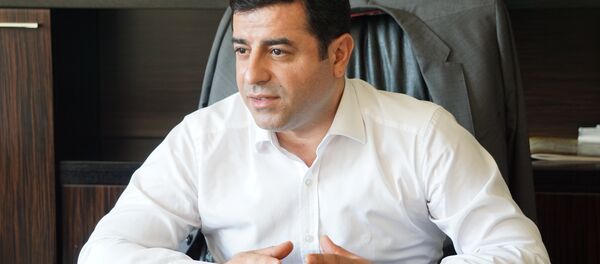 15 Temmuz darbe girişimine ilişkin Selahattin Demirtaş, “Türkiye’de bir darbe girişimi yaşandı. Parlamento bombalandı ve yüzlerce insan katledildi. HDP olarak darbelerden, askeri vesayetten çok çektik. Parti olarak darbenin bizi kurtaracağına inanmadık. Biz öz gücümüze inandık” dedi. - Sputnik Türkiye