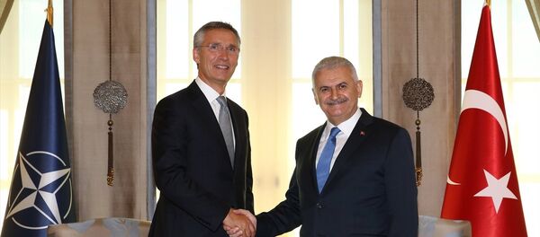 AK Parti Genel Başkanı ve Başbakan Binali Yıldırım, NATO Genel Sekreteri Jens Stoltenberg ile Çankaya Köşkü'nde görüştü. - Sputnik Türkiye