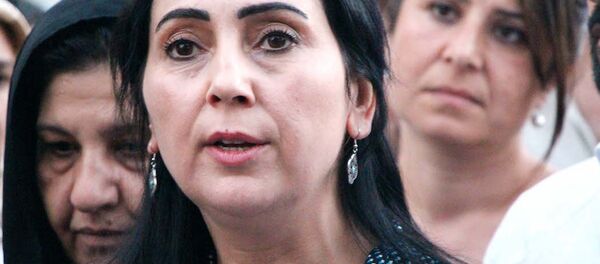 HDP Eş Genel Başkanı Figen Yüksekdağ Suruç'ta. - Sputnik Türkiye
