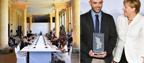 Sanssouci Merkel Roberto Saviano - Sputnik Türkiye