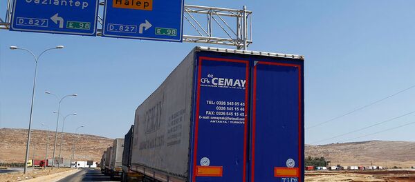 Cilvegözü Sınır Kapısı, yardım tırları - Sputnik Türkiye
