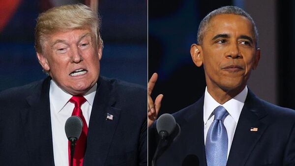 Donald Trump - Barack Obama - Sputnik Türkiye