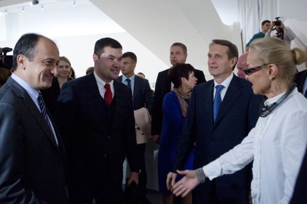 Sergiye Rusya Devlet Duması Başkanı Sergey Narışkin'in yanı sıra Rus yetkililer de katıldı. - Sputnik Türkiye