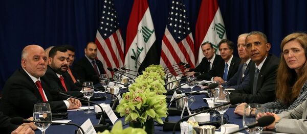 Obama - İbadi görüşmesi - Sputnik Türkiye