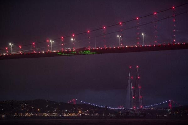 Greenpeace'in Rainbow Worrior Gemisi İstanbul Boğazı'nda - Sputnik Türkiye