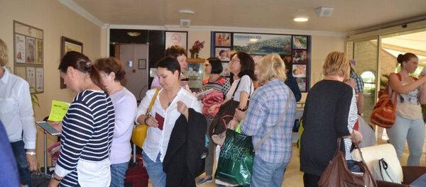 Rus turistler, Dalaman termal otel - Sputnik Türkiye