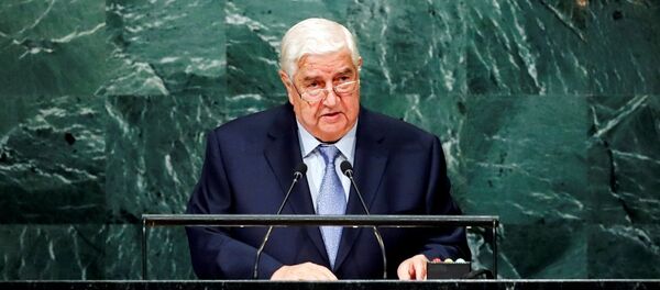 Suriye Dışişleri Bakanı Velid Muallim BM Genel Kurulu'na seslendi - Sputnik Türkiye