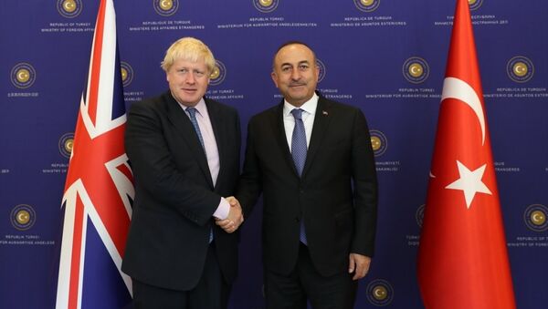 Dışişleri Bakanı Mevlüt Çavuşoğlu ve İngiltere Dışişleri Bakanı Boris Johnson - Sputnik Türkiye