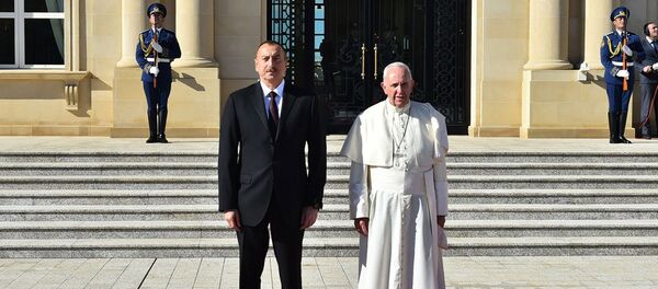 Papa Francis-Haydar Aliyev-Azerbaycan - Sputnik Türkiye