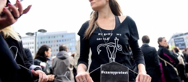 Polonya'daki kürtaj eylemi - Sputnik Türkiye