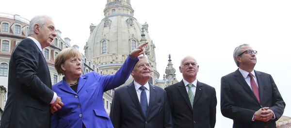 Stanislaw Tillich, Angela Merkel, Joachim Gauck, Norbert Lammert ve Andreas Vosskuhle - Sputnik Türkiye