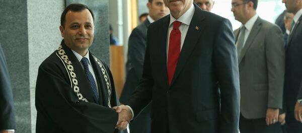 AYM Başkanı Zühtü Arslan-Cumhurbaşkanı Recep Tayyip Erdoğan - Sputnik Türkiye