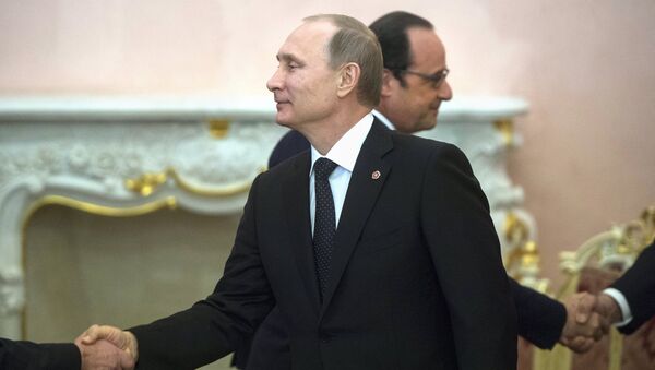 Vladimir Putin - François Hollande - Sputnik Türkiye