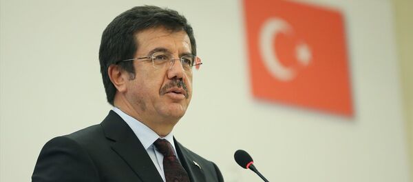 Ekonomi Bakanı Nihat Zeybekci, İstanbul Conrad Otel'de gerçekleştirilen Türkiye-Rusya İş Konseyi 18. Ortak Toplantısı'nda konuşma yaptı. - Sputnik Türkiye