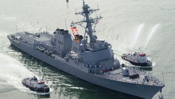 ABD Donanması'na ait USS Mason destroyeri - Sputnik Türkiye
