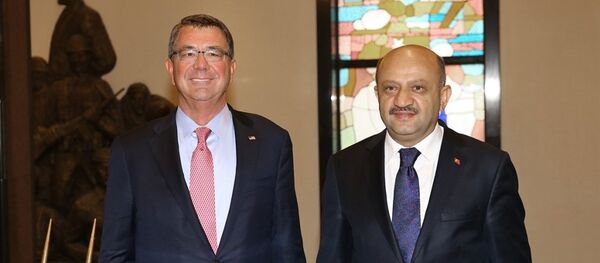 Milli Savunma Bakanı Fikri Işık - ABD Savunma Bakanı Ashton Carter - Sputnik Türkiye
