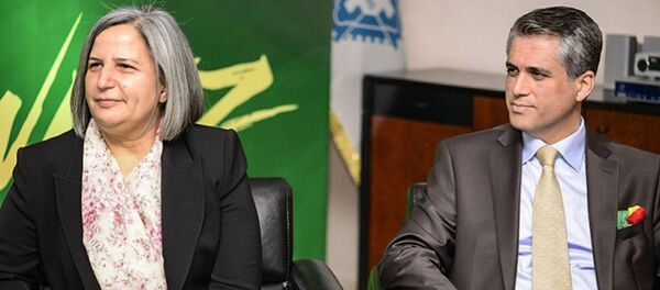 Diyarbakır Büyükşehir Belediyesi eş başkanları Gülten Kışanak ile Fırat Anlı - Sputnik Türkiye