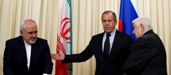 Sergey Lavrov - Muhammed Cevad Zarif - Velid Muallim - Sputnik Türkiye