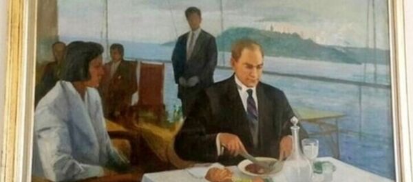 Yaşar Çallı tarafından yapılan Atatürk tablosu - Sputnik Türkiye