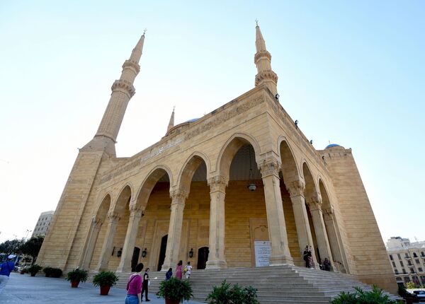 Beyrut’un merkezindeki Muhammed El-Amin Sünni camii. - Sputnik Türkiye