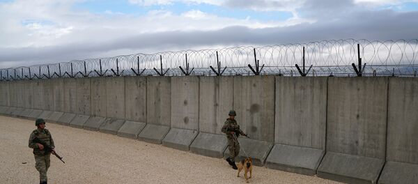 Türkiye-Suriye sınırına örülen dev beton duvar bitmek üzere - Sputnik Türkiye