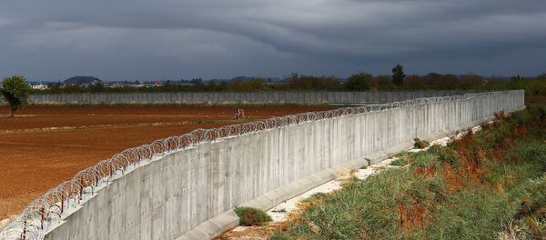 Türkiye-Suriye sınırına örülen dev beton duvar bitmek üzere - Sputnik Türkiye