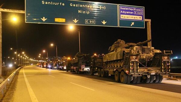 Şırnak'a giden askeri konvoy Gaziantep'te - Sputnik Türkiye
